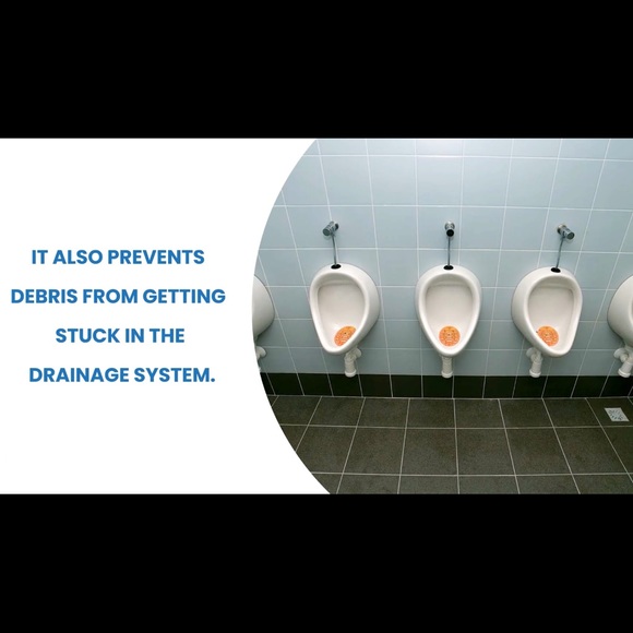 Urinal Screen, Mango (Orange) Scented (Pack of 10) - Picture 5 of 7